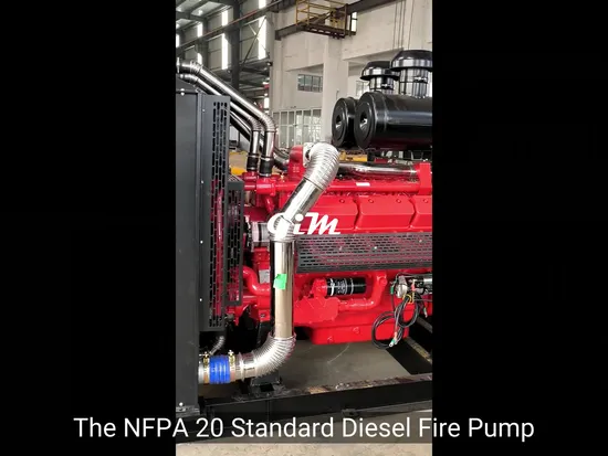 500gpm Diesel Engine Mounted Fire Pump Horizontal Centrifugal Multistage Firefighting Pump Package